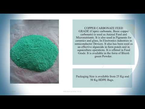 Copper Carbonate Feed Grade