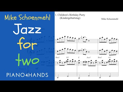 M. Schoenmehl - Complete "Jazz for two" for piano four hands (Score)