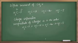 Haloalakanes / class 12 / Dipole moment of alkyl halide / nature of C - X bond