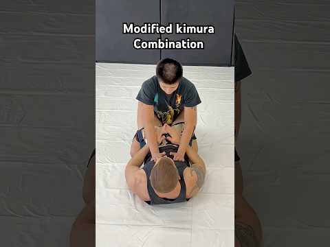Modified kimura reverse arm bar arm bar combination from closed guard #bjj #kimura #martialarts