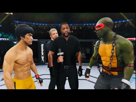 🔥  Bruce Lee vs. TMHT Ninja (Raphael) (EA Sports UFC 4)
