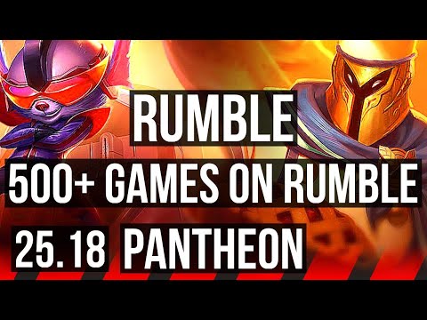 RUMBLE vs PANTHEON (TOP) | 13/4/14, 500+ games | KR Master | 25.18