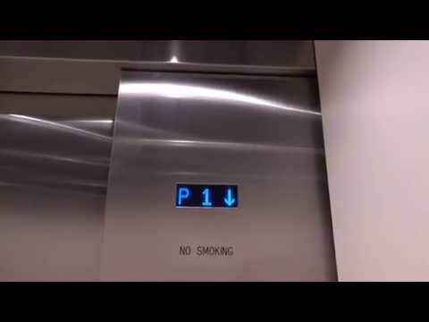(1080p Take) Montgomery Hydraulic Parking Elevator @ Wells Fargo Tower in Colorado Springs, CO