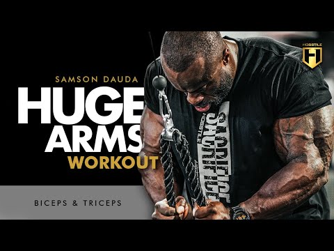 Samson Dauda Biceps & Triceps Workout (Build Huge Arms!) | HOSSTILE