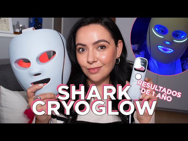 Vídeo relacionado con Shark CryoGlow Mascara LED Facial, antiedad y de limpieza de cutis con tecnología de frío, LED rojo y azul, luz infrarroja, USB-C, mando a distancia, bolsa y correas, lila FW312EUPL