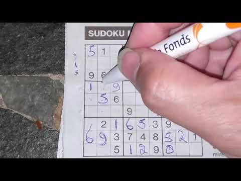 Today, Six Sudokus to solve. (#843) A Medium Sudoku puzzle. 05-19-2020