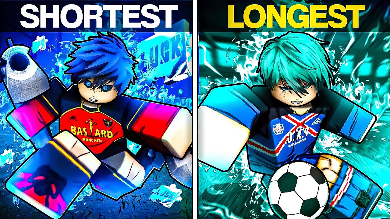 Shortest to Longest SHOTS in Blue Lock Rivals (Nel Rin Update)
