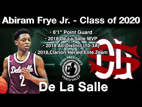 Abiram Frye Jr. Highlights (Country Day Tournament/vs. Dunham) - De La Salle 2020 PG