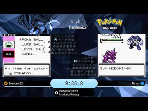 Pokemon Crystal Randomizer Key Item Rando Tournament - phiyun vs snowbear22