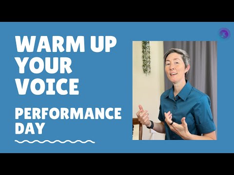 Warm up for Performance Day! Warm up your voice before a gig
