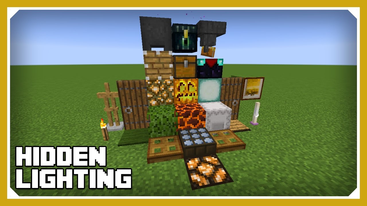 Minecraft: Hidden Lighting Tutorial (Survival Minecraft Tips & Tricks)