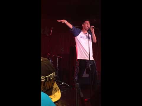 Riley Lynch singing Holding Stars at The Hard Rock Cafe in Boston