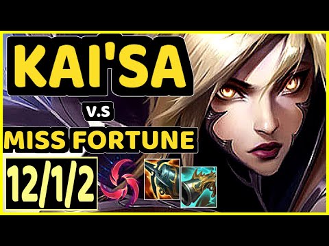 UZI (KAI'SA) vs MISS FORTUNE - 12/1/2 KDA BOTTOM ADC GAMEPLAY - KR Ranked MASTER