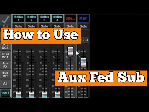 How to use Aux Fed Subwoofer