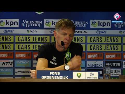 ADO-trainer Fons Groenendijk blikt vooruit op Feyenoord-thuis