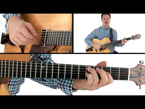 Fingerstyle Jazz Guitar Lesson - Walking Bass & Chords - Sean McGowan