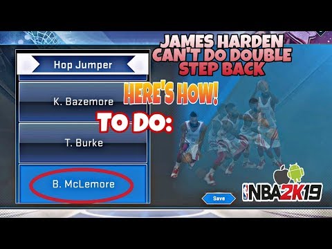 HOW TO ENABLE DOUBLE STEP BACK TO JAMES HARDEN ON NBA 2K19 MOBILE