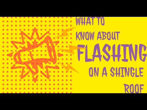 What to know about flashing on a shingle...