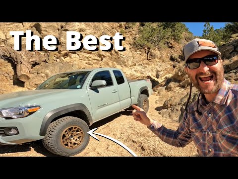OVERLANDING TIRES and RIMS for the 2023 Toyota Tacoma Lunar Rock! Overlanding Tacoma Mods