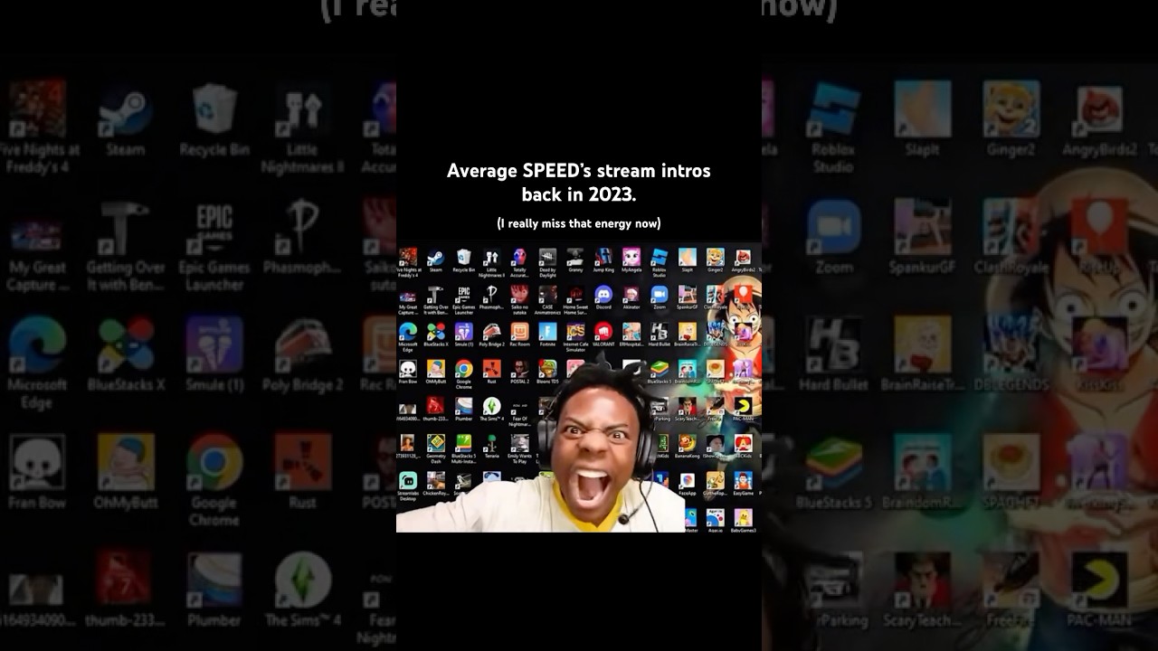 Average speed’s stream intros back in 2023. 🥹😂 #ishowspeed