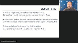 Master&#39;s Programme &#39;Comparative Social Research&#39; — Webinar