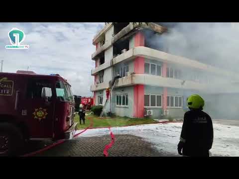 Fire Engulfs Four-Storey SIC Insurance Building in Takoradi