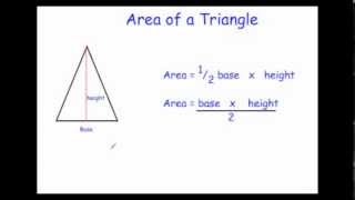 Area of a Triangle - Corbettmaths