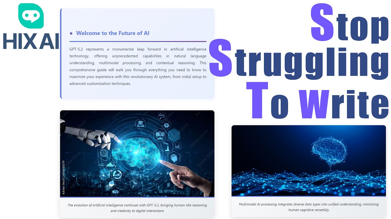 Stop Writing From Scratch! Complete Articles in Minutes | HIX AI Writer Tutorial video thumbnail