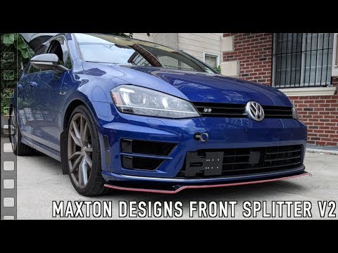 Maxton Design Front Bumper Lip | Splitter v2 - Install on the MK7 Golf R