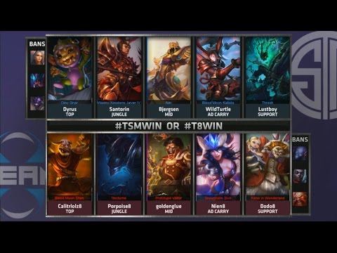 TSM vs T8 Game 1 Highlights - TEAM SOLOMID vs TEAM 8 - Week 5 NA LCS SUMMER 2015