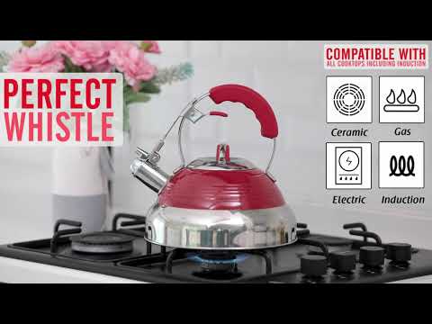 Pykal Tea Kettle | Ultimate Red Hotness | The Most beautiful Kettle You'll Own