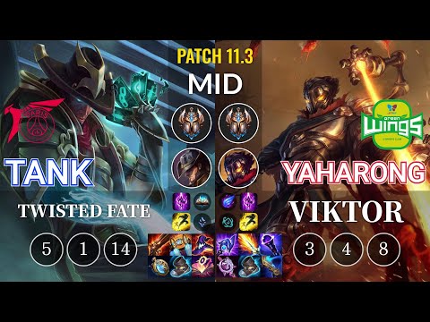 TLN Tank Twisted Fate vs JAG Yaharong Viktor Mid - KR Patch 11.3