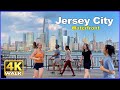 【4K】WALK Jersey City WATERFRONT USA 4k video NJ Travel vlog