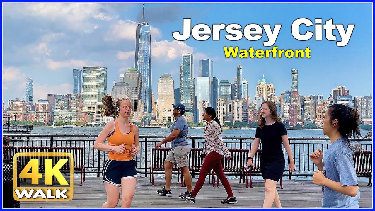 Immersive street-level walking tour through Jersey City, NJ, United States, showcasing authentic urban landscapes, local architecture, and the vibrant atmosphere of the city's neighborhoods