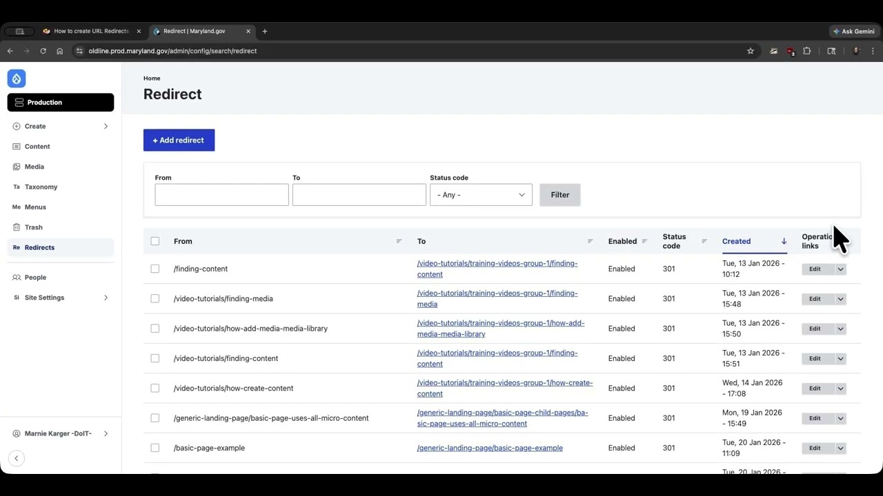 How to Create URL Redirects