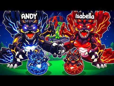 Having A ELEMENTAL CALDONTERRUS Family In Creatures Of Sonaria! (Roblox)