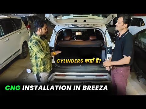 Brezza Twin Cylinder CNG Installation | Boot Space Kitna Mila? Full Practical Review!