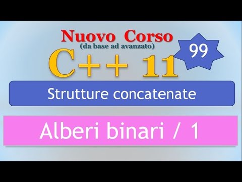Nuovo Corso C++11 ITA 99: strutture concatenate - alberi binari / 1