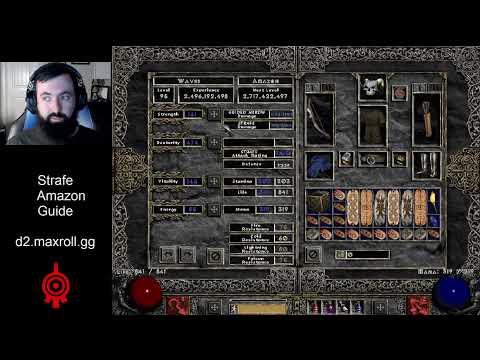 D2R Prep Guide #12 - Strafe Amazon - Stats/Skills/Gear/Areas/Demos - Density Destroyer!