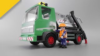 Kipplaster mit Schuttcontainer | Playmobil Containerdienst 3318
