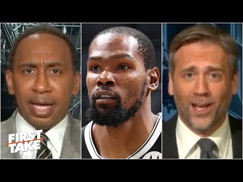 馬克斯呼籲斯蒂芬-A.給凱文-杜蘭特施加壓力|First Take。 (Max calls out Stephen A. for putting pressure on Kevin Durant | First Take)
