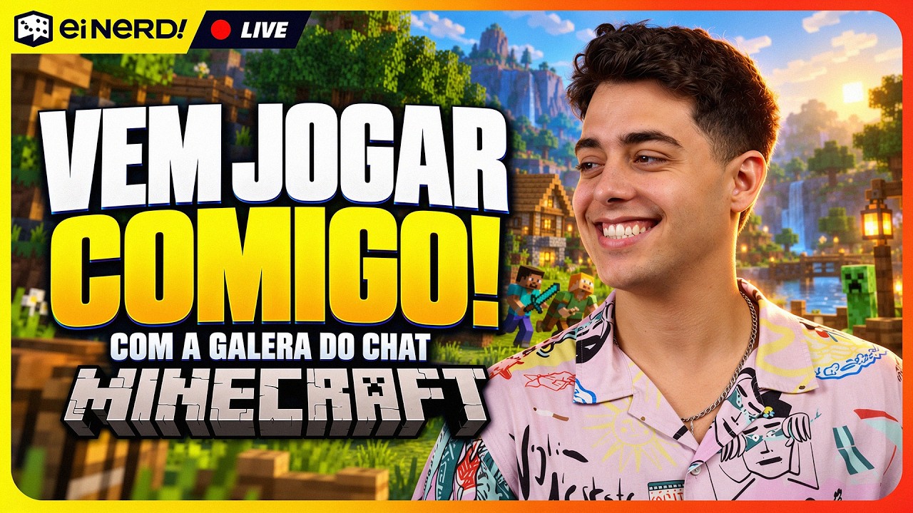 JOGANDO MINECRAFT COM O CHAT (Gaming for Cause ARRECADANDO FUNDOS | !Doar !LRP | #Publi)