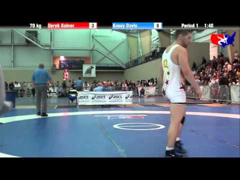 Derek Golner vs. Kasey Davis at 2013 ASICS University Nationals - FS