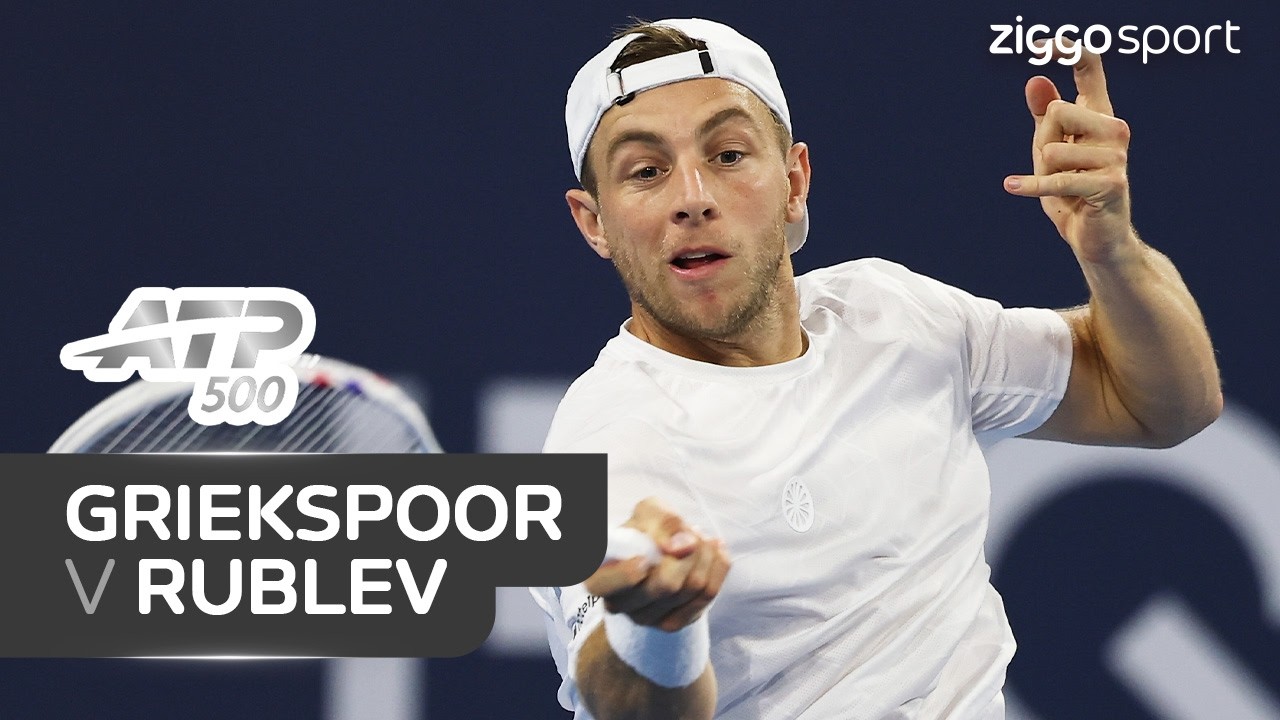 WAT EEN BLOEDSTOLLENDE TIEBREAK VOOR DE WEDSTRIJD!! 😱🥵 | Griekspoor vs Rublev | ATP 500