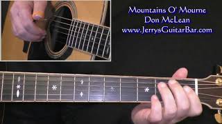 Don McLean Mountains O&#39; Mourne Intro Guitar Lesson