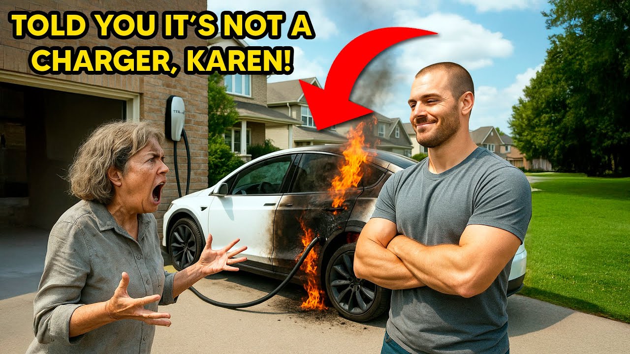 HOA Karen Kept Using My EV Charger — So I Swapped it Out for a Gasoline Pump!