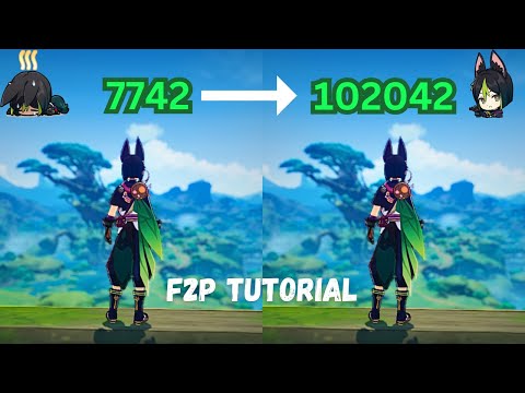 C0 Tighnari 100K Charged Atk F2P Nuke Tutorial || [ Genshin Impact ]