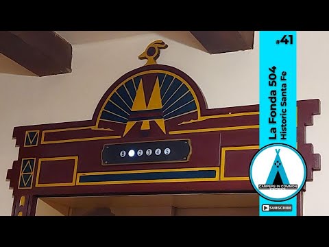 At the La Fonda on the Plaza room 504 Santa Fe New Mexico the luminarias are out