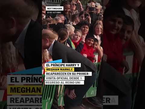 Harry y Meghan reaparecen juntos en público tras su regreso al Reino Unido #shorts
