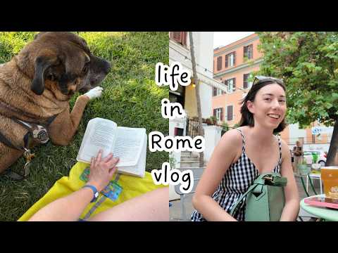 Italian vlog: at the beach with the dogs, what I'm reading, summer evenings in Rome (Sub)